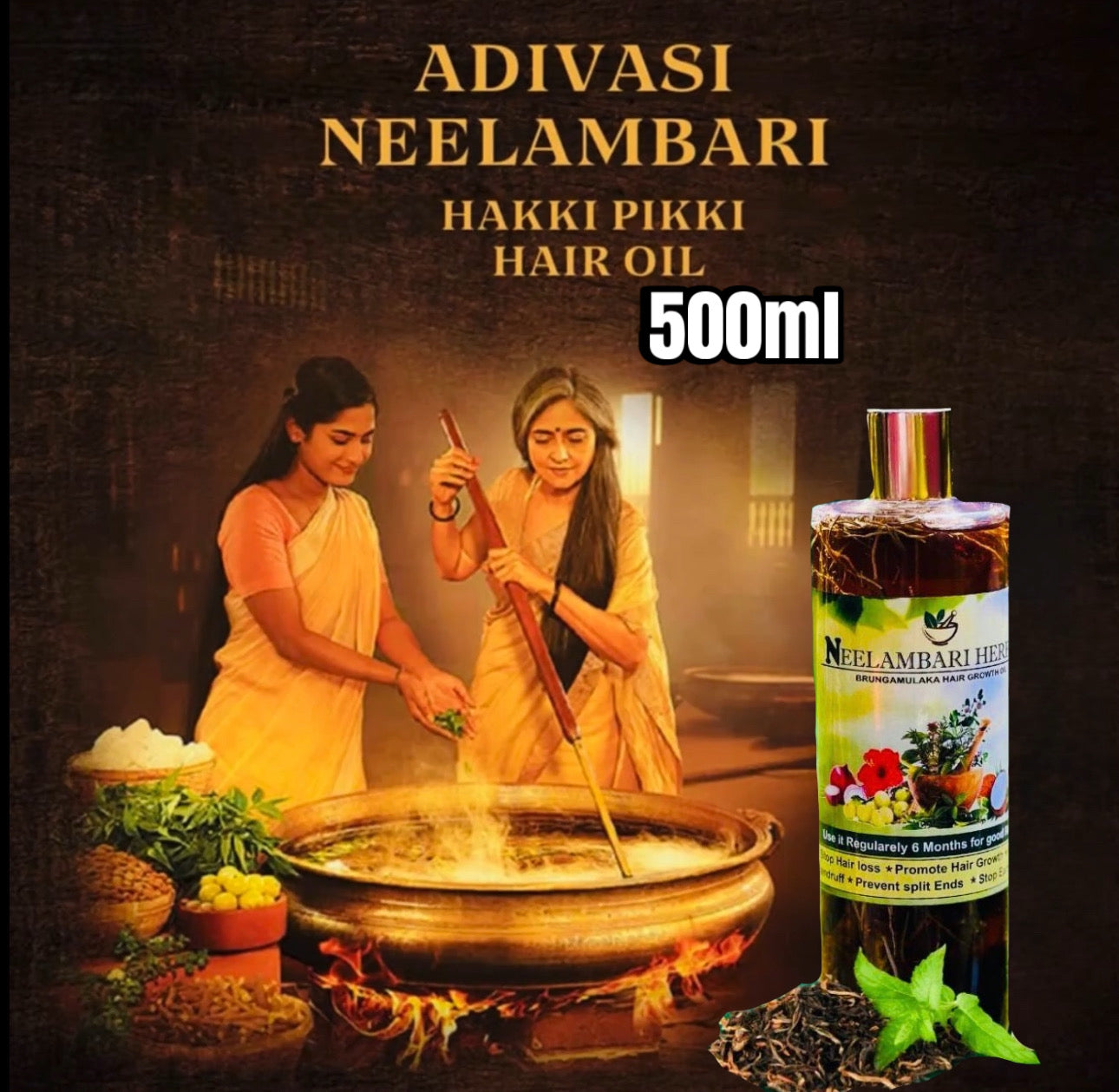 NEELAMBARI ADIVASI HAIR OIL(5.0 ⭐⭐⭐⭐⭐ 16,345 REVIEWS) Globally